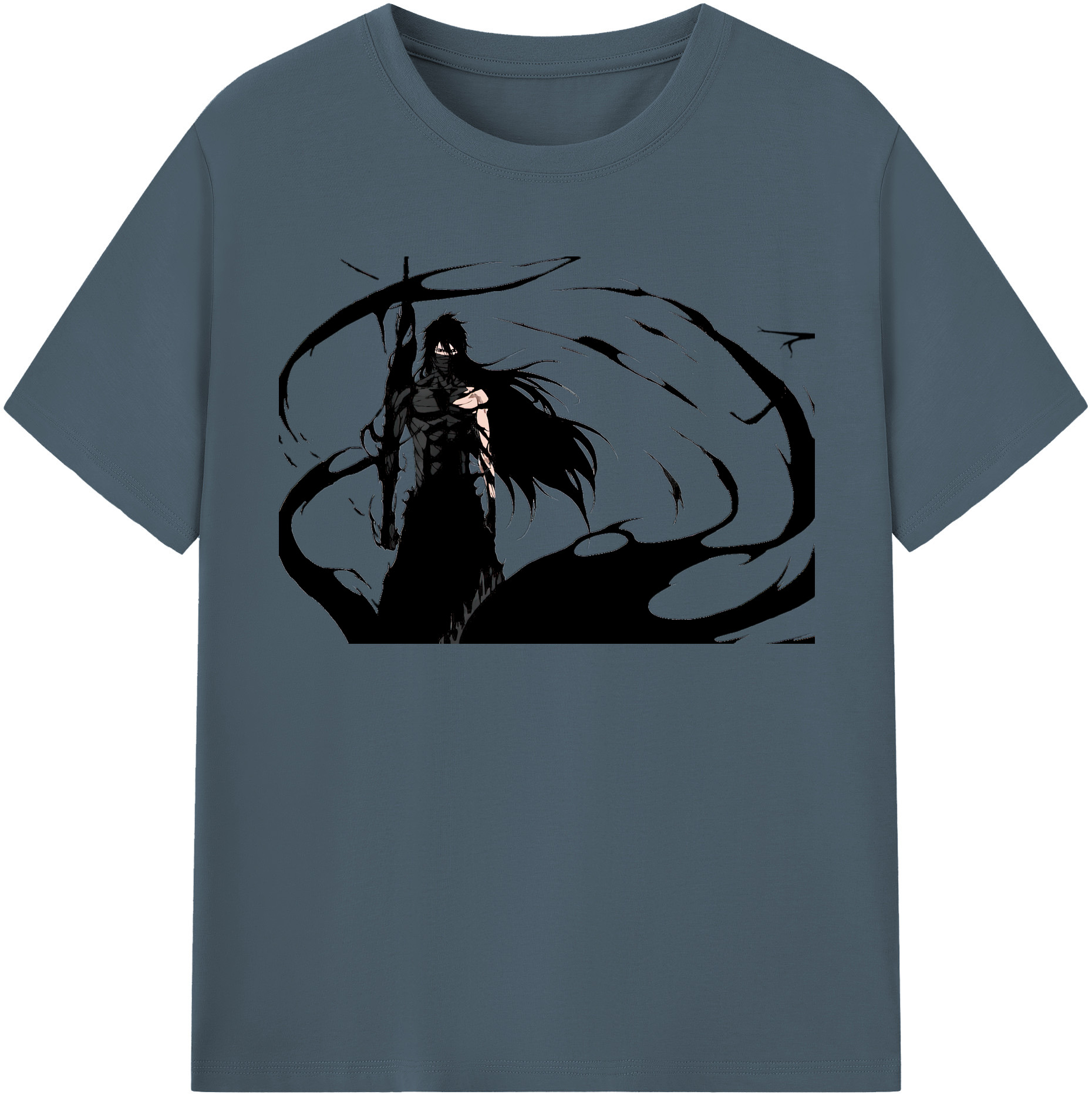 （画像用） ブリーチ 黒崎一護（くろさき いちご）BLEACH Kurosaki Ichigo 綿100％半袖Tシャツ（フロントプリント）